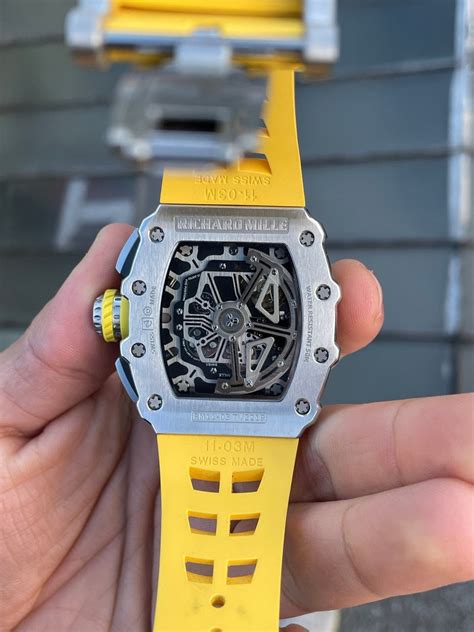 richard mille gelbes band